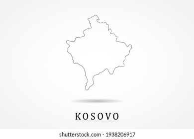 1,862 Kosovo outline map Images, Stock Photos & Vectors | Shutterstock