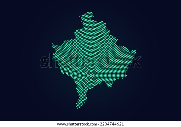 Kosovo Map World Map Vector Template Stock Vector Royalty Free   Kosovo Map World Vector Template 600w 2204744621 