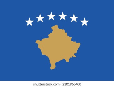 Kosovo official flag of country