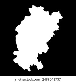 Kosovo Pomoravlje district map, administrative district of Serbia. Vector illustration.