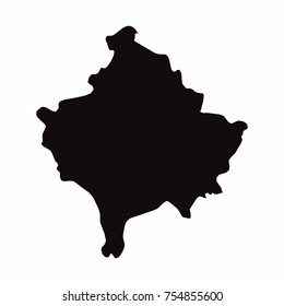 Kosovo vector country map