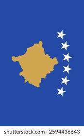 Kosovo Vertical Flag, Vertical Flag Kosovo