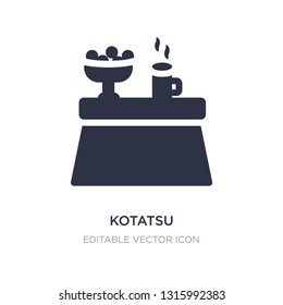 kotatsu icon on white background. Simple element illustration from Furniture and household concept. kotatsu icon symbol design.
