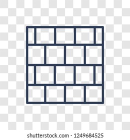 Kotel icon. Trendy linear Kotel logo concept on transparent background from Religion-2 collection