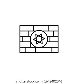 Kotel, Judaism icon. Simple line, outline vector religion icons for ui and ux, website or mobile application