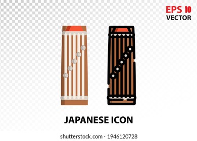 Koto icon on transparent background. Japan symbol for your website design, logo, app, UI. Eps10 vector illustration. - Powered by Shutterstock - Get 15% off with code: PIKWIZARD15