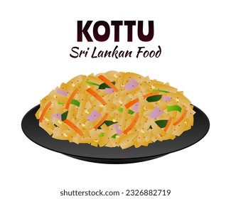 Kottu sri-lankan-Nahrungsvektor