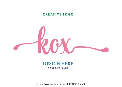 KOX lettering logo is simple, easy to understand and authoritative