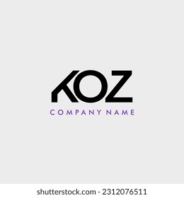 Logo de KOZ en monograma