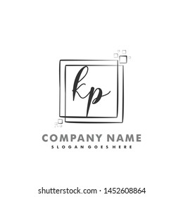 KP Initial beauty monogram logo vector