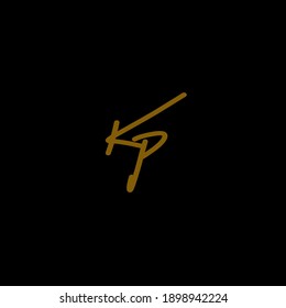 Kp initial handwriting 
Kp handwritten logo for identity