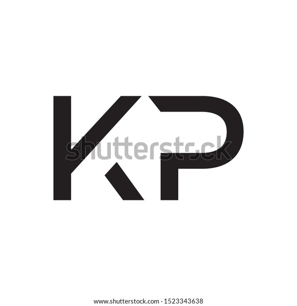 Kp Initial Letter Logo Template Vector Stock Vector (Royalty Free ...
