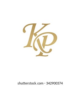KP initial monogram logo