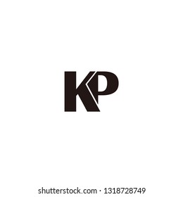 kp letter logo. pk letter logo