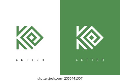 KP Letter modern Logo Design Icon Vector Symbol