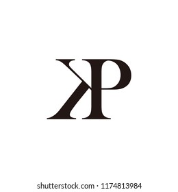 kp letter vector logo