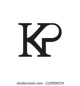 KP logo letter design