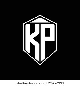 Ka Logo Monogram Emblem Shape Combination Stock Vector (Royalty Free ...