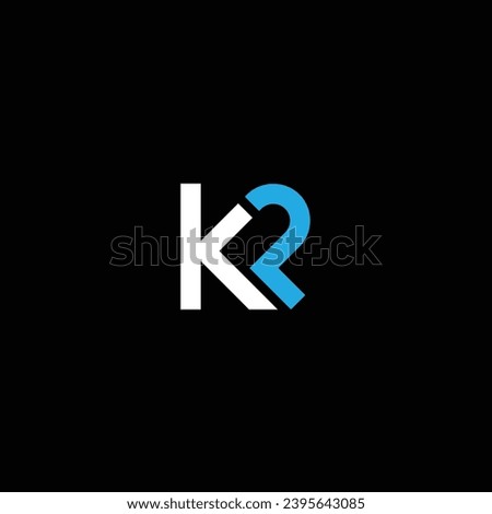 KP or PK abstract outstanding professional letter design. Logo design or icon design or monogram design. Stock fotó © 