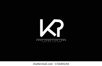 KP PK abstract vector logo monogram template