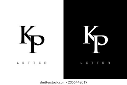 KP, PK luxury Sophisticated Abstract Letters Logo Monogram