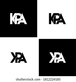 kpa letter original monogram logo design