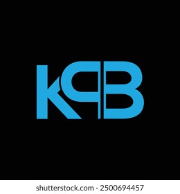 Ilustración vectorial de Plantilla de diseño de logotipo inicial de letra KPB
