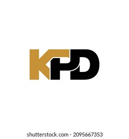 Vector de diseño de logotipo de la letra KPD