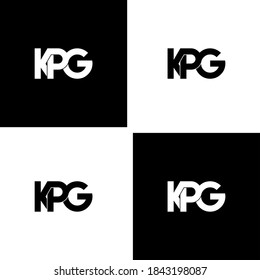 kpg letter original monogram logo design
