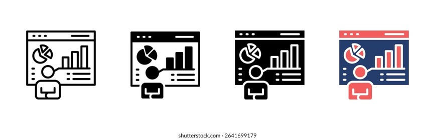Kpi Board icon sheet multiple style collection