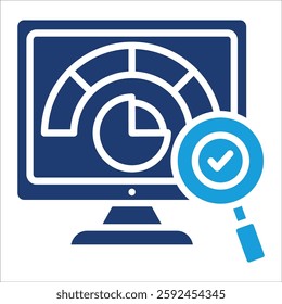 Kpi Dashboard Icon Element For Design
