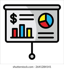 Kpi Dashboard Icon Element For Design