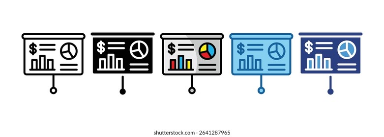 Kpi Dashboard Icon Element For Design