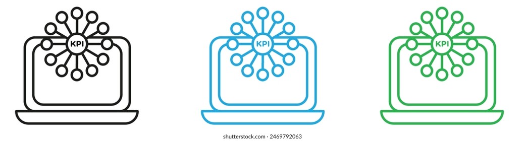KPI icon mark in filled style