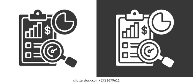 Conjunto De Iconos Kpi Colección De Vector Aislado En Blanco Y Negro