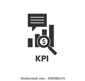 KPI icon. Simple element illustration. KPI concept symbol design. Can be used for web and mobile.