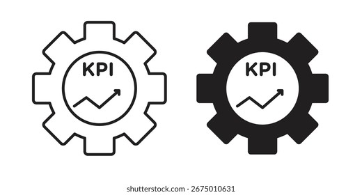 KPI icon vector design, perfect for website ui designs