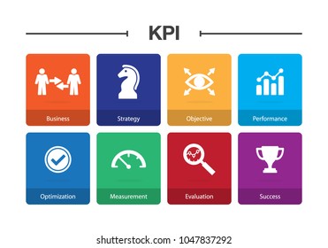 KPI Infographic Icon Set