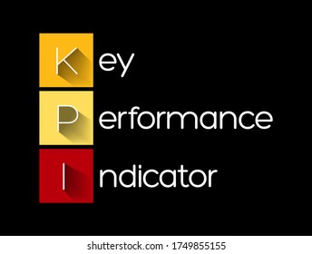 KPI - Key Performance Indicator acronym, business concept background