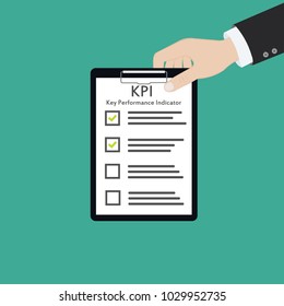 kpi key performance indicator business concept evaluation strategy plan measure hr