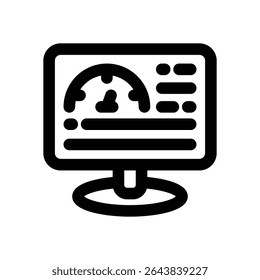 kpi line icon. Clean and minimalist vector icon for websites, mobile apps, presentations, and logos. Fully scalable and customizable for any project.