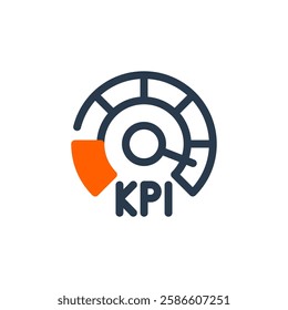 KPI Metrics for Enterprise Resource Planning Icon