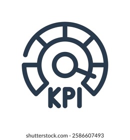 KPI Metrics for Enterprise Resource Planning Icon