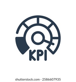 KPI Metrics for Enterprise Resource Planning Icon