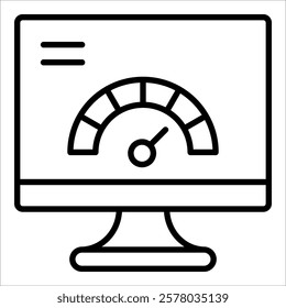Kpi Monitoring Icon Element For Design
