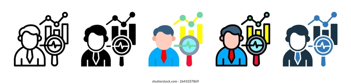 Kpi Tracker Icon Multiple Style