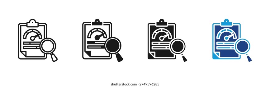Kpi Tracking icon set multiple style collection