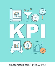 Kpi Word Concepts Banner Key Performance Stock Vector (Royalty Free ...