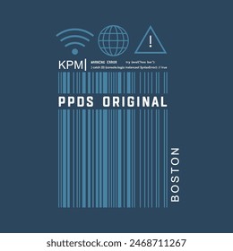 KPM PPDS ORIGINAL - Modern and Stylish Typography Design, Vector Print T-Shirt, 
Graphic Vector Design, Urban Style, Street Wear Fashion Illustration, 