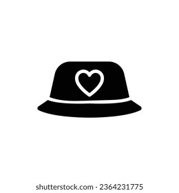 Ilustración del vector de iconos con sombrero de cubo K-Pop